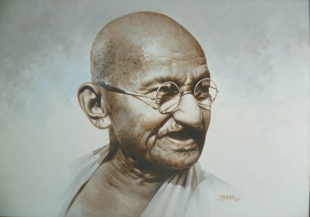 Gandhiji-oil_painting